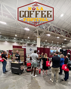 Our booth at 2023 NOLA Coffee Festival